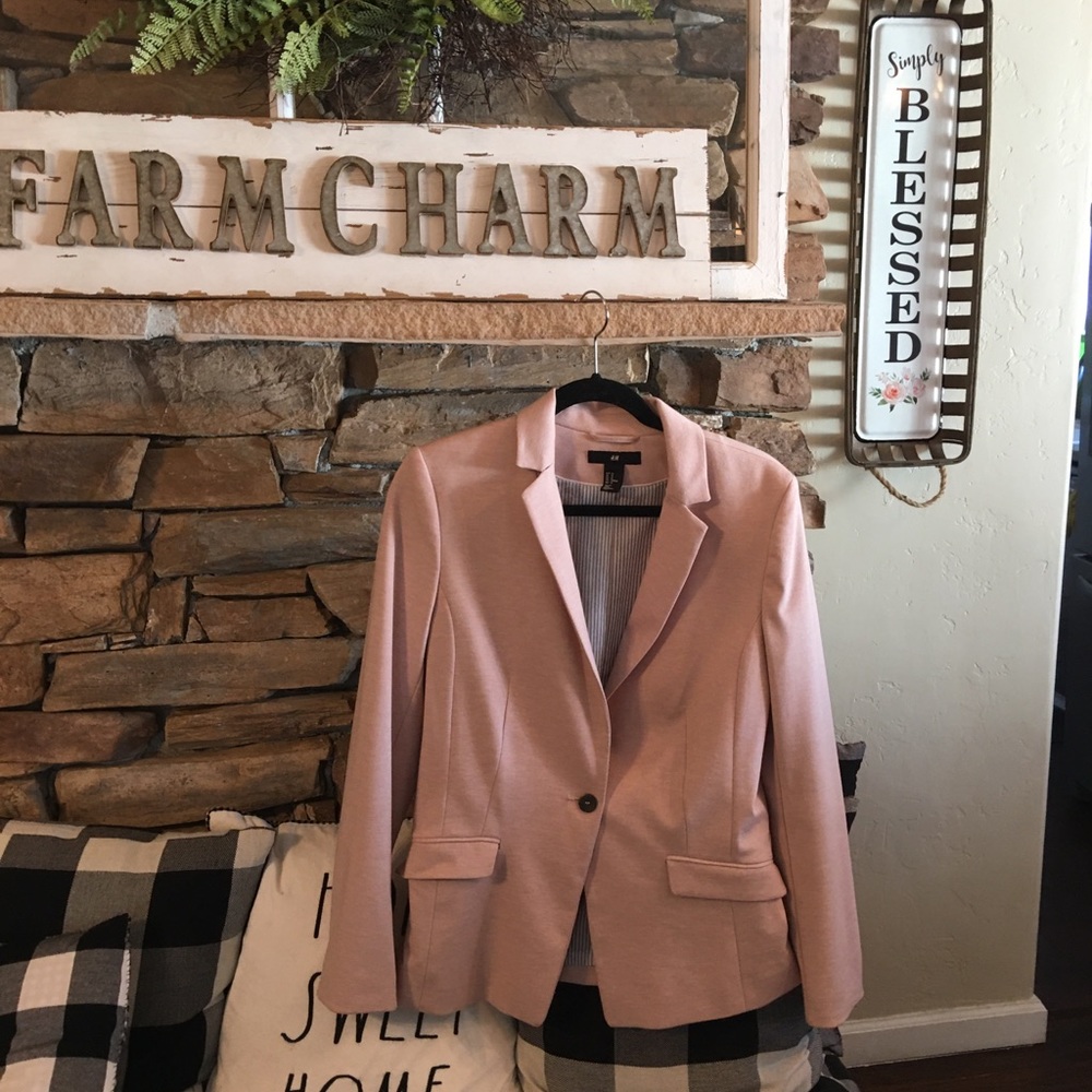 Pale pink blazer